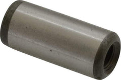 Jergens - 7/16" Diam x 1" Pin Length Alloy Steel Pull Out Dowel Pin - C 47-58 & C 60-64 (Surface) Hardness, 1 Beveled & 1 Threaded End - Industrial Tool & Supply