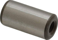 Jergens - 1/2" Diam x 1" Pin Length Alloy Steel Pull Out Dowel Pin - C 47-58 & C 60-64 (Surface) Hardness, 1 Beveled & 1 Threaded End - Industrial Tool & Supply