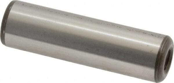 Jergens - 1/2" Diam x 1-3/4" Pin Length Alloy Steel Pull Out Dowel Pin - C 47-58 & C 60-64 (Surface) Hardness, 1 Beveled & 1 Threaded End - Industrial Tool & Supply