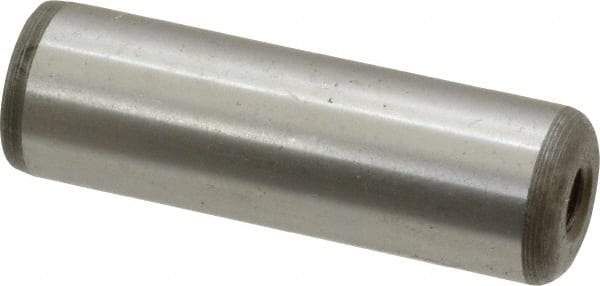 Jergens - 5/8" Diam x 2" Pin Length Alloy Steel Pull Out Dowel Pin - C 47-58 & C 60-64 (Surface) Hardness, 1 Beveled & 1 Threaded End - Industrial Tool & Supply