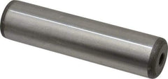 Jergens - 1" Diam x 4" Pin Length Alloy Steel Pull Out Dowel Pin - C 47-58 & C 60-64 (Surface) Hardness, 1 Beveled & 1 Threaded End - Industrial Tool & Supply