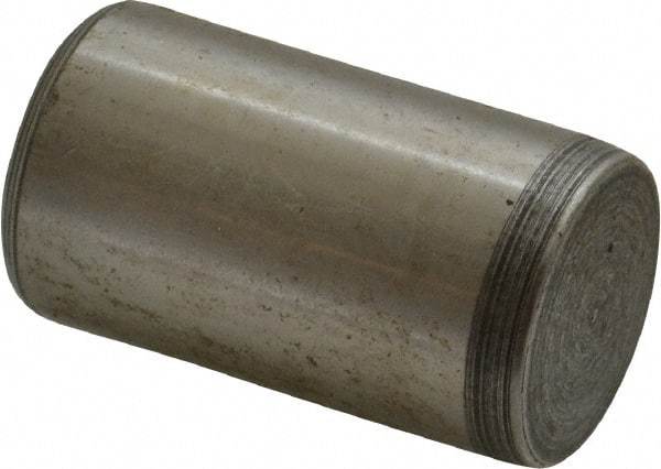 Jergens - 1" Diam x 1-3/4" Pin Length Alloy Steel Pull Out Dowel Pin - C 47-58 & C 60-64 (Surface) Hardness, 1 Beveled & 1 Threaded End - Industrial Tool & Supply