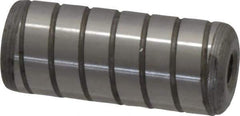 Jergens - 5/8" Diam x 1-1/2" Pin Length Alloy Steel Grooved Dowel Pin - C 47-58 & C 60-64 (Surface) Hardness, 1 Beveled & 1 Threaded End - Industrial Tool & Supply