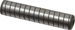 Jergens - 5/8" Diam x 3" Pin Length Alloy Steel Grooved Dowel Pin - C 47-58 & C 60-64 (Surface) Hardness, 1 Beveled & 1 Threaded End - Industrial Tool & Supply