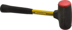 NUPLA - 32 oz Head 2" Face Diam Urethane Dead Blow Hammer - 13-11/16" OAL, Fiberglass Handle - Industrial Tool & Supply