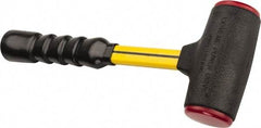 NUPLA - 32 oz Head 2" Face Diam Urethane Dead Blow Hammer - 13-11/16" OAL, Fiberglass Handle - Industrial Tool & Supply