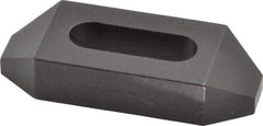 Gibraltar - 5/16, 3/8" Stud, Steel, Plain Strap Clamp - 13/16" Travel, 2-1/2" OAL x 1" Wide x 1/2" High, Black Oxide Finish, Tapered Nose - Industrial Tool & Supply