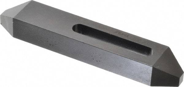 Gibraltar - 5/16, 3/8" Stud, Steel, Plain Strap Clamp - 2-3/16" Travel, 6" OAL x 1-1/8" Wide x 3/4" High, Black Oxide Finish, Tapered Nose - Industrial Tool & Supply