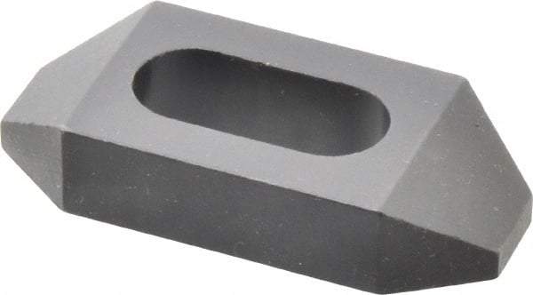 Gibraltar - 1/2" Stud, Steel, Plain Strap Clamp - 11/16" Travel, 2-1/2" OAL x 1-1/8" Wide x 1/2" High, Black Oxide Finish, Tapered Nose - Industrial Tool & Supply