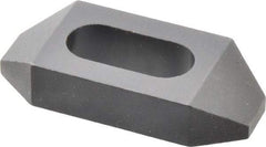 Gibraltar - 1/2" Stud, Steel, Plain Strap Clamp - 11/16" Travel, 2-1/2" OAL x 1-1/8" Wide x 1/2" High, Black Oxide Finish, Tapered Nose - Industrial Tool & Supply