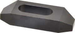 Gibraltar - 3/4" Stud, Steel, Plain Strap Clamp - 1-1/16" Travel, 4" OAL x 1-1/2" Wide x 3/4" High, Black Oxide Finish, Tapered Nose - Industrial Tool & Supply