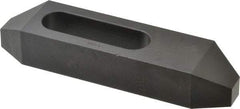 Gibraltar - 3/4" Stud, Steel, Plain Strap Clamp - 1-15/16" Travel, 6" OAL x 1-1/2" Wide x 1" High, Black Oxide Finish, Tapered Nose - Industrial Tool & Supply