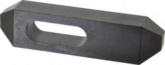 Gibraltar - 7/8, 1" Stud, Steel, Plain Strap Clamp - 1-11/16" Travel, 8" OAL x 2" Wide x 1-3/8" High, Black Oxide Finish, Tapered Nose - Industrial Tool & Supply