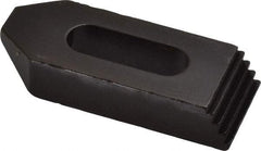 Gibraltar - 5/16, 3/8" Stud, Steel, Serrated Strap Clamp - 13/16" Travel, 2-1/2" OAL x 1" Wide x 1/2" High, Black Oxide Finish, Tapered Nose - Industrial Tool & Supply