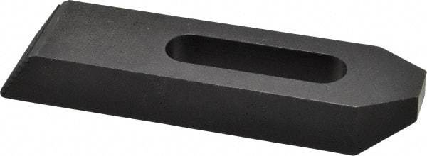 Gibraltar - 5/8" Stud, Steel, Serrated Strap Clamp - 1-15/16" Travel, 6" OAL x 1-1/2" Wide x 7/8" High, Black Oxide Finish, Tapered Nose - Industrial Tool & Supply