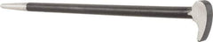 Value Collection - 12" OAL Rolling Head Pry Bar - 7/16" Wide, Chrome Vanadium - Industrial Tool & Supply