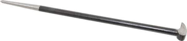 Value Collection - 16" OAL Rolling Head Pry Bar - 1/2" Wide, Chrome Vanadium - Industrial Tool & Supply