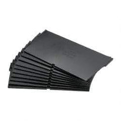 Quantum Storage - 6.6" Wide x 4" High, Black Bin Divider - Use with Quantum Storage Systems - Shelf Bin QSB102, 104, 106 - Industrial Tool & Supply