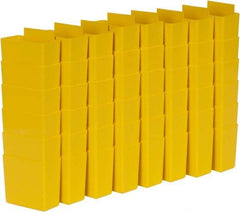 Quantum Storage - 1.8" Wide x 3" High, Yellow Bin Cup - Use with Quantum Storage Systems - Shelf Bin - Industrial Tool & Supply