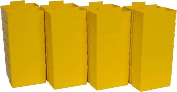 Quantum Storage - 2.8" Wide x 3" High, Yellow Bin Cup - Use with Quantum Storage Systems - Shelf Bin - Industrial Tool & Supply