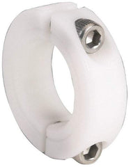 Climax Metal Products - 2-3/4" Bore, Plastic, Two Piece Clamping Shaft Collar - 4" Outside Diam, 7/8" Wide - Industrial Tool & Supply
