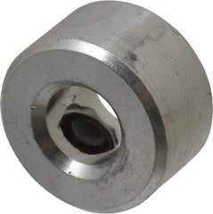 Climax Metal Products - 3/16" Bore, Aluminum, One Piece Solid Set Screw Collars - 7/16" Outside Diam, 1/4" Wide - Industrial Tool & Supply