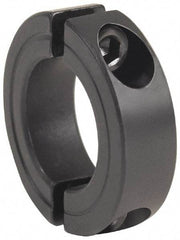 Climax Metal Products - 3-1/8" Bore, Steel, Two Piece Clamping Shaft Collar - 4-1/2" Outside Diam, 7/8" Wide - Industrial Tool & Supply