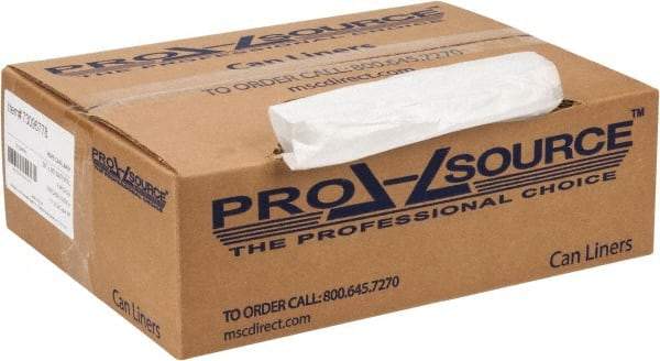 PRO-SOURCE - 0.31 mil Thick, Household/Office Trash Bags - 30" Wide x 36" High, Clear - Industrial Tool & Supply