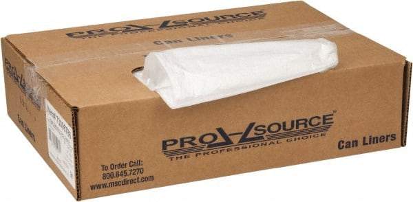 PRO-SOURCE - 0.35 mil Thick, Household/Office Trash Bags - 33" Wide x 39" High, Clear - Industrial Tool & Supply