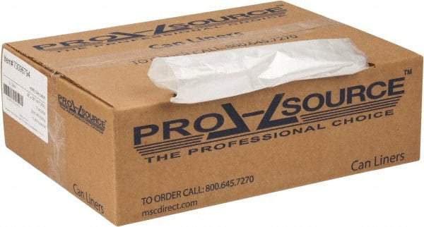 PRO-SOURCE - 0.47 mil Thick, Household/Office Trash Bags - 38" Wide x 58" High, Clear - Industrial Tool & Supply