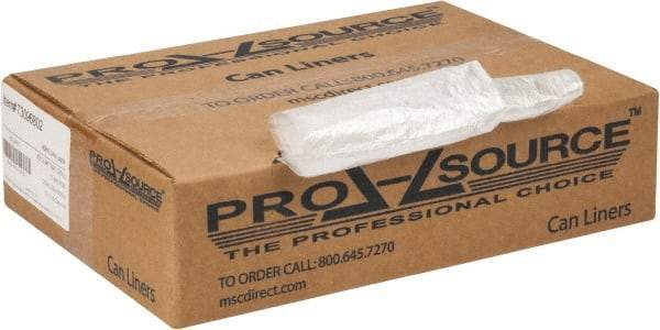 PRO-SOURCE - 0.39 mil Thick, Household/Office Trash Bags - 40" Wide x 46" High, Clear - Industrial Tool & Supply