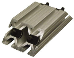 80/20 Inc. - 1-1/2" Wide, 6" High, Open Shelving Polymer Shelf - Aluminum, Use with Series 15 - 1530 Extrusion - Industrial Tool & Supply