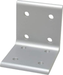 80/20 Inc. - 2.81" Wide, 3" High, Open Shelving 8 Hole Inside Corner Bracket - Aluminum, 3" Deep, Use with Series 15 & Bolt Kit 3320 - Industrial Tool & Supply