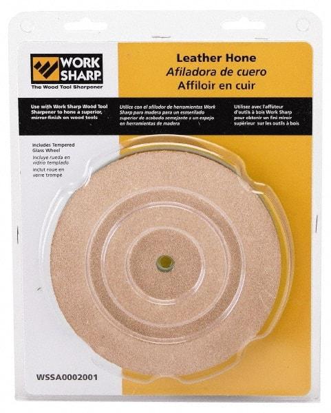 Work Sharp - 6 Inch Outside Diameter Leather Hone Kit - Work Sharp 3000 Machine Compatible - Industrial Tool & Supply