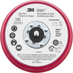 3M - 5" Diam Adhesive/PSA Disc Backing Pad - Firm Density, 12,000 RPM - Industrial Tool & Supply