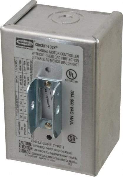 Hubbell Wiring Device-Kellems - Cam and Disconnect Switch Enclosure - For Use with 30 Amp Disconnect Switches - Industrial Tool & Supply