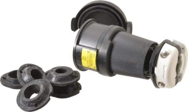 Hubbell Wiring Device-Kellems - 125 VAC, 20 Amp, L5-20R Configuration, Industrial Grade, Self Grounding Connector - 1 Phase, 2 Poles, IP66, 0.36 to 0.93 Inch Cord Diameter - Industrial Tool & Supply
