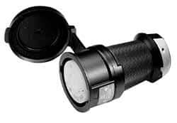 Hubbell Wiring Device-Kellems - 480 VAC, 30 Amp, L16-30R Configuration, Industrial Grade, Self Grounding Connector - 3 Phase, 3 Poles, IP66, 0.35 to 1.15 Inch Cord Diameter - Industrial Tool & Supply