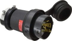 Hubbell Wiring Device-Kellems - 480 VAC, 30 Amp, L16-30P Configuration, Industrial Grade, Self Grounding Plug - 3 Phase, 3 Poles, IP66, 0.35 to 1.15 Inch Cord Diameter - Industrial Tool & Supply