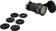 Hubbell Wiring Device-Kellems - 600 VAC, 30 Amp, L17-30R Configuration, Industrial Grade, Self Grounding Connector - 3 Phase, 3 Poles, IP66, 0.35 to 1.15 Inch Cord Diameter - Industrial Tool & Supply