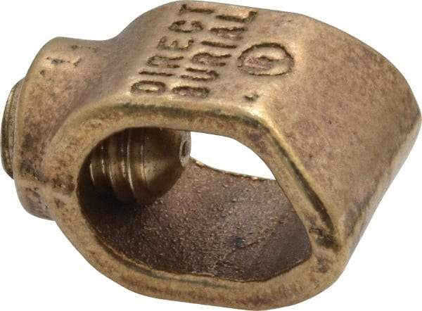 Thomas & Betts - 2 to 10 (Solid) AWG Compatible Single-Nut Rod Clamp - Copper Alloy, 1-19/32" OAL, RoHS Compliant & UL Listed - Industrial Tool & Supply