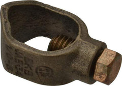 Thomas & Betts - 1/0 to 8 (Solid) AWG Compatible Single-Nut Rod Clamp - Copper Alloy, 2-11/32" OAL, CSA Certified, RoHS Compliant, UL Listed - Industrial Tool & Supply