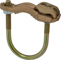 Thomas & Betts - 4 to 4/0 AWG Compatible U-bolt Rod Clamp - Bronze, CSA Certified, UL File E3060, UL Listed - Industrial Tool & Supply