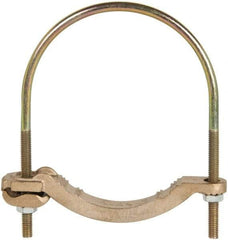 Thomas & Betts - 4 to 4/0 AWG Compatible U-bolt Rod Clamp - Bronze, CSA Certified, UL File E3060, UL Listed - Industrial Tool & Supply