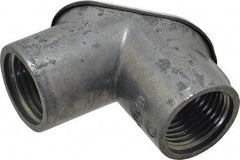 Thomas & Betts - 1/2" Trade, Die Cast Zinc Threaded Angled Rigid/Intermediate (IMC) Conduit Elbow - Noninsulated - Industrial Tool & Supply