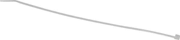 Thomas & Betts - 8" Long Natural (Color) Nylon Standard Cable Tie - 18 Lb Tensile Strength, 1.13mm Thick, 2" Max Bundle Diam - Industrial Tool & Supply