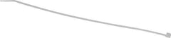 Thomas & Betts - 8" Long Natural (Color) Nylon Standard Cable Tie - 18 Lb Tensile Strength, 1.13mm Thick, 2" Max Bundle Diam - Industrial Tool & Supply