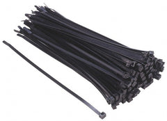 Thomas & Betts - 14.2" Long Black Nylon Standard Cable Tie - 120 Lb Tensile Strength, 1.91mm Thick, 1-1/4" Max Bundle Diam - Industrial Tool & Supply