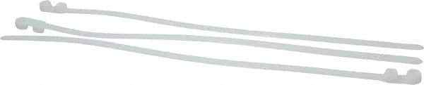 Thomas & Betts - 14.2" Long Natural (Color) Nylon Standard Cable Tie - 120 Lb Tensile Strength, 1.91mm Thick, 4" Max Bundle Diam - Industrial Tool & Supply
