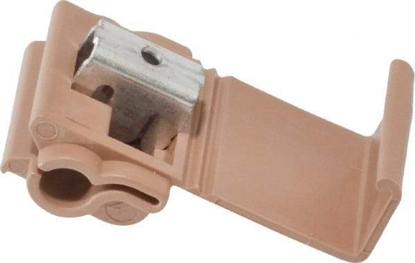 3M - 12 to 10 AWG, Brown, IDC, Run & Tap Quick Splice Connector - 2 Wires - Industrial Tool & Supply